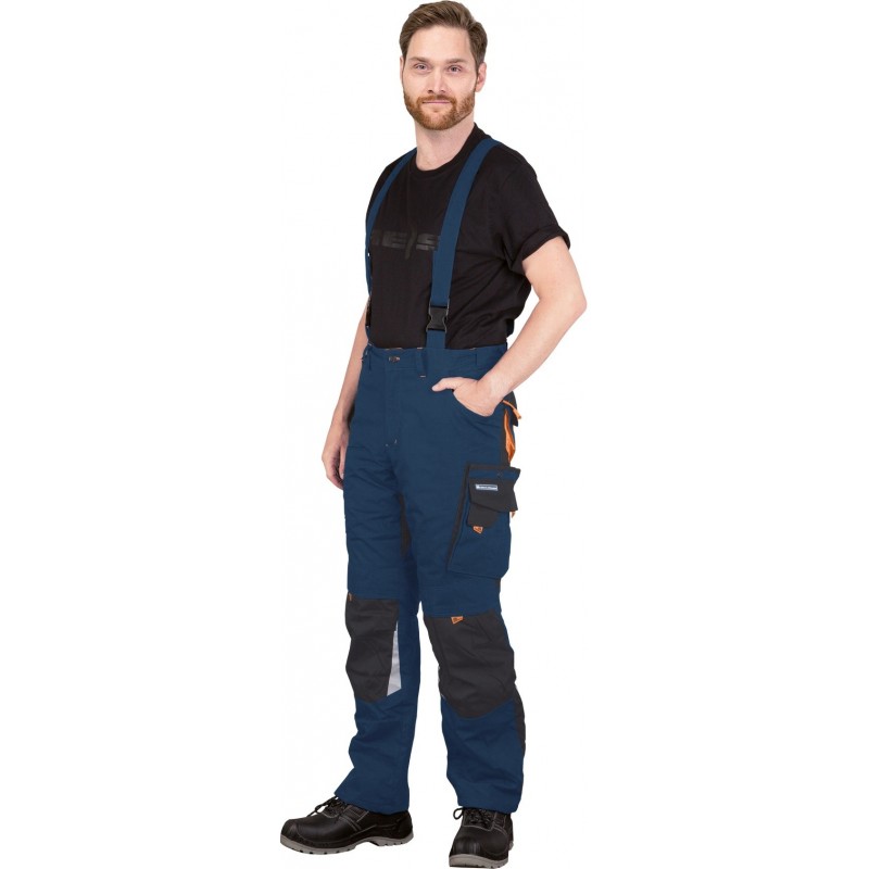 Ocieplane spodnie robocze - LEBER&HOLLMAN NEW AGE - Spodnie robocze zimowe 2w1 Cordura
