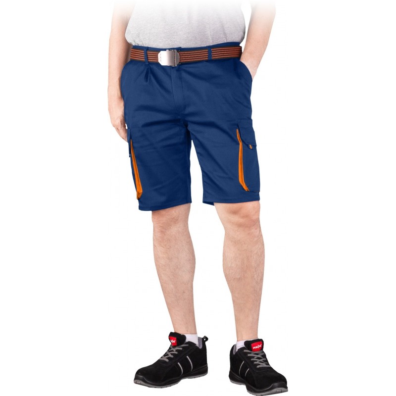 Spodnie robocze z krótkimi nogawkami ochronne niebieskie