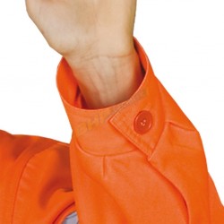 Komplet odzieży ostrzegawczej REIS UL - Pomarańczowe ubranie robocze bluza i spodnie ogrodniczki #4