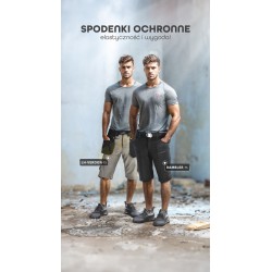 SPODNIE OCHRONNE DO PASA - KRÓTKIE LH-VERDON VERDON HOLLMAN SPODNIE MONTERSKIE KRÓTKIE SPODENKI ELASTYCZNE KIESZENIE MONTERSKIE