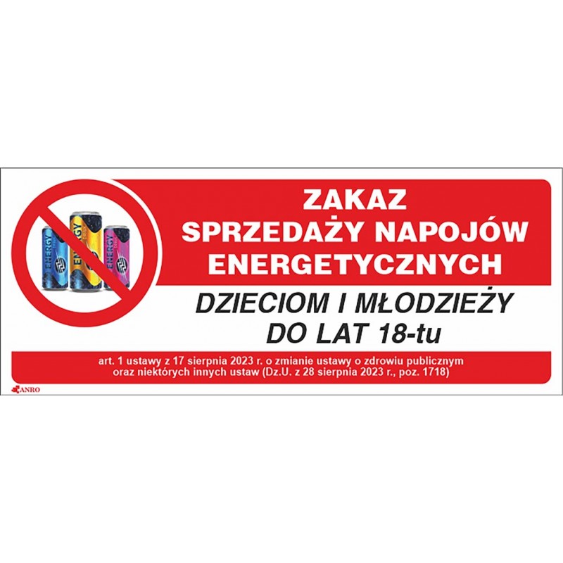 Zakaz sprzedaży napojów energetycznych