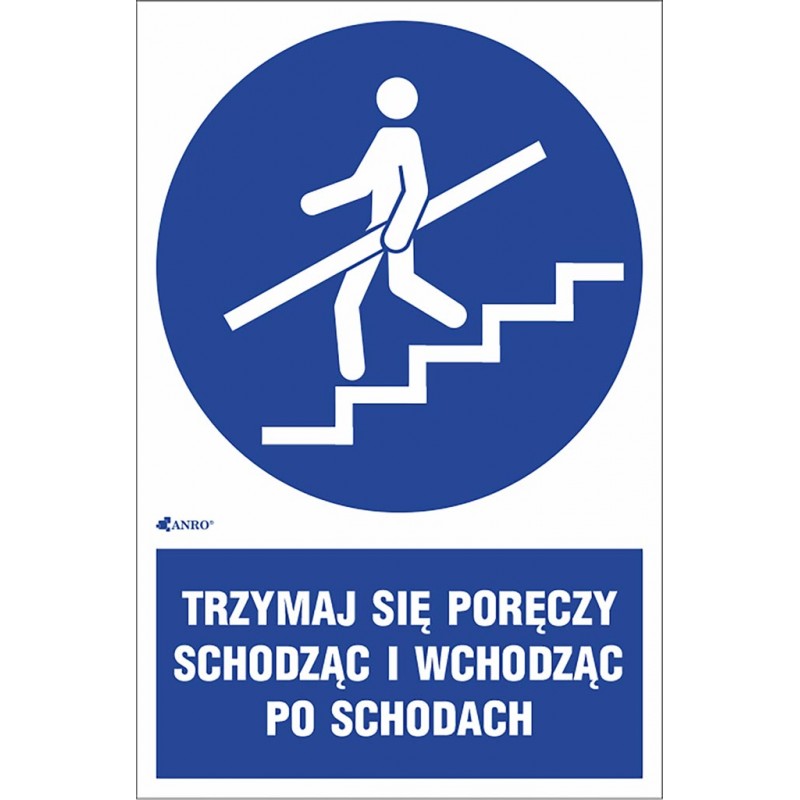 Trzymaj się poręczy schodząc i wchodząc po schodach Trzymaj się poręczy schodząc i wchodząc po schodach