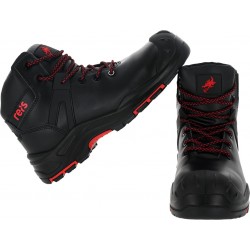 BUTY ROBOCZE,  TRZEWIKI ROBOCZE, buty S3, DRAGON REIS BRaxer, Czarne, SKÓRA