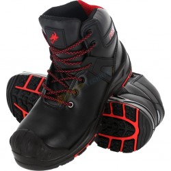 BUTY ROBOCZE,  TRZEWIKI ROBOCZE, buty S3, DRAGON REIS BRaxer, Czarne, SKÓRA