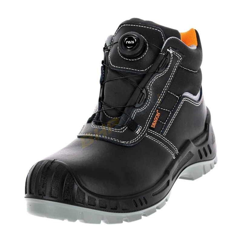BUTY BEZPIECZNE, buty robocze, trzewiki, reis, dragon, titan-glat, spinon, buty bez sznurówek