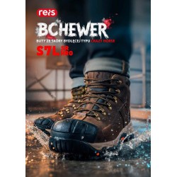 buty robocze, trzewiki bhp, ochronne s7, WODOODPORNE , REIS HEWER, BRHEWER, CRAZY HORSE SKÓRA