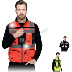 REIS TYAN-V, KAMIZELKA ODBLASKOWA, PASY ODBLASKOWE, OSTRZEGAWCZA