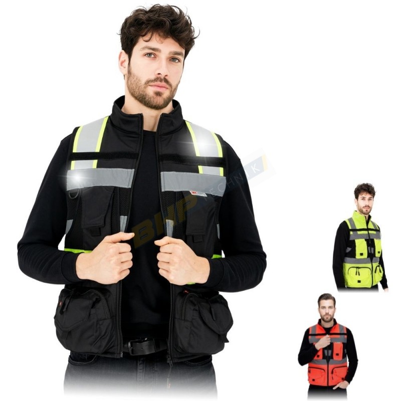 REIS TYAN-V, KAMIZELKA ODBLASKOWA, PASY ODBLASKOWE, OSTRZEGAWCZA