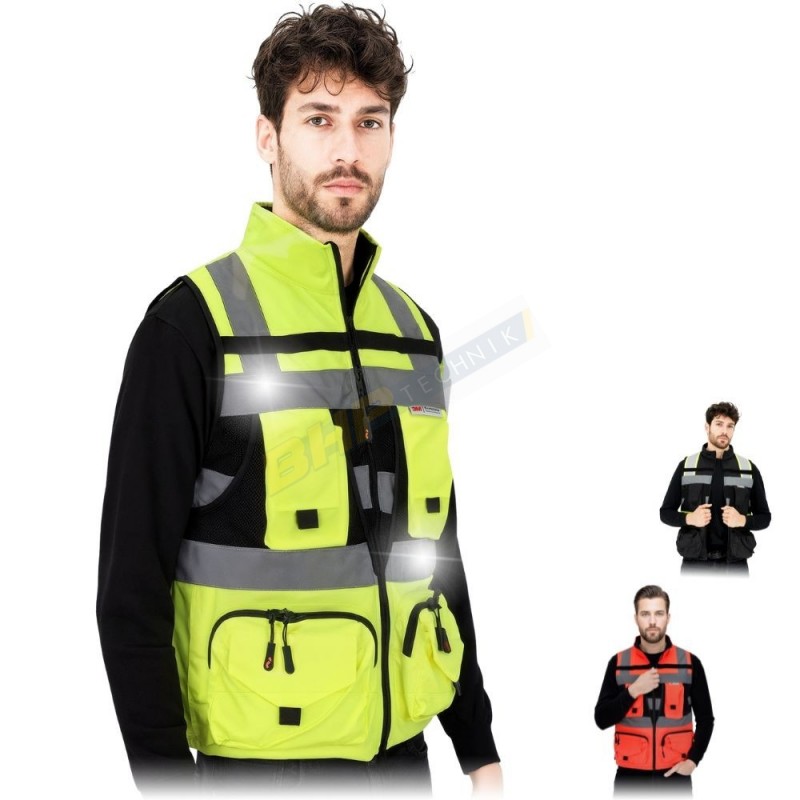 REIS TYAN-V, KAMIZELKA ODBLASKOWA, PASY ODBLASKOWE, OSTRZEGAWCZA