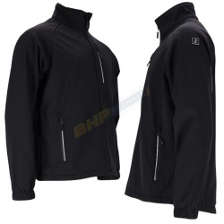 KURTKA MĘSKA SOFTSHELL, REIS LIGO, CZARNA,