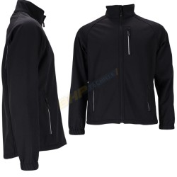 KURTKA MĘSKA SOFTSHELL, REIS LIGO, CZARNA,