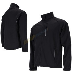 KURTKA MĘSKA SOFTSHELL, REIS LIGO, CZARNA,