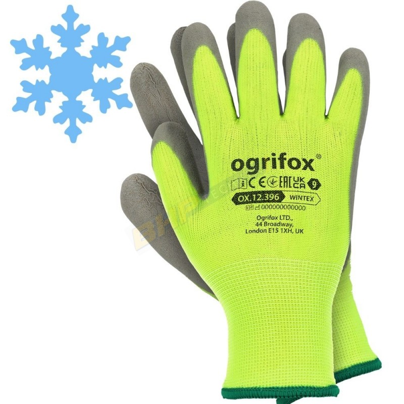 RĘKAWICE OCHRONNE OX.12.396 WINTEX, ogrifox, zimowe, ocieplane, robocze, ox-wintex