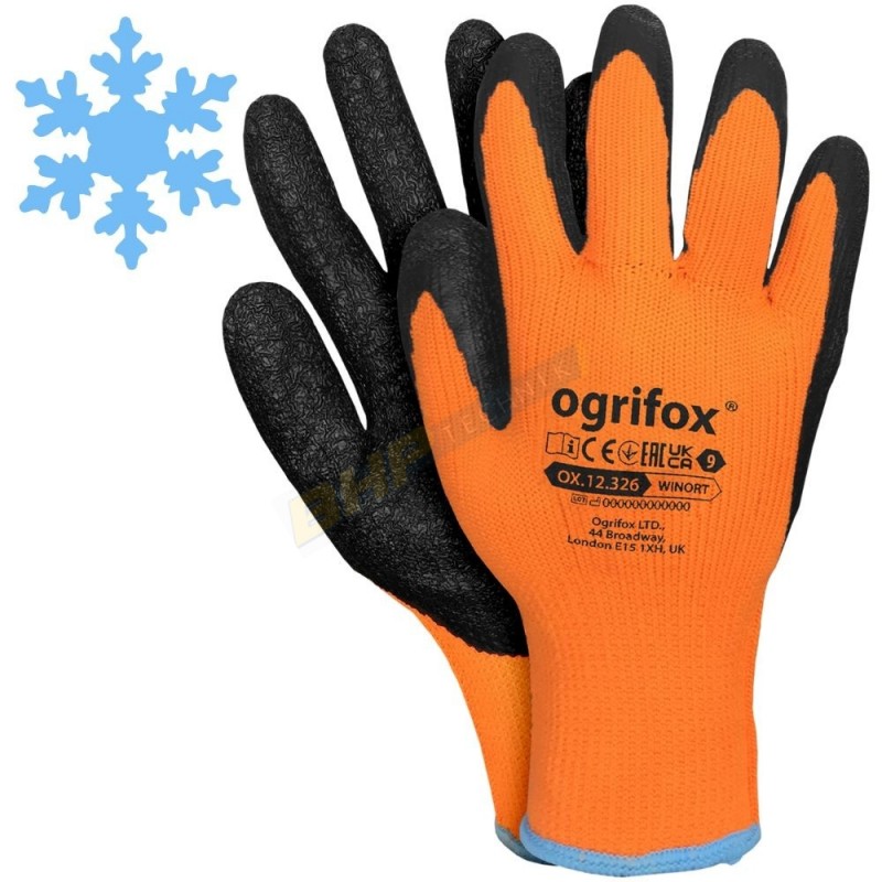 RĘKAWICE OCHRONNE OX.12.326 WINORT OGRIFOX ROBOCZE ZIMOWE OCIEPLANE