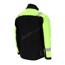 KURTKA OCHRONNA softshell l.hollman shellvis lh-shellvis czarna bluza odblaskowa