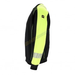 bluza odblask, bluza ochronna męska L.HOLLMAN LH-TRENT, CZARNA