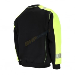 bluza odblask, bluza ochronna męska L.HOLLMAN LH-TRENT, CZARNA