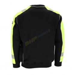 bluza odblask, bluza ochronna męska L.HOLLMAN LH-TRENT, CZARNA