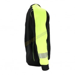 bluza odblask, bluza ochronna męska L.HOLLMAN LH-TRENT, CZARNA