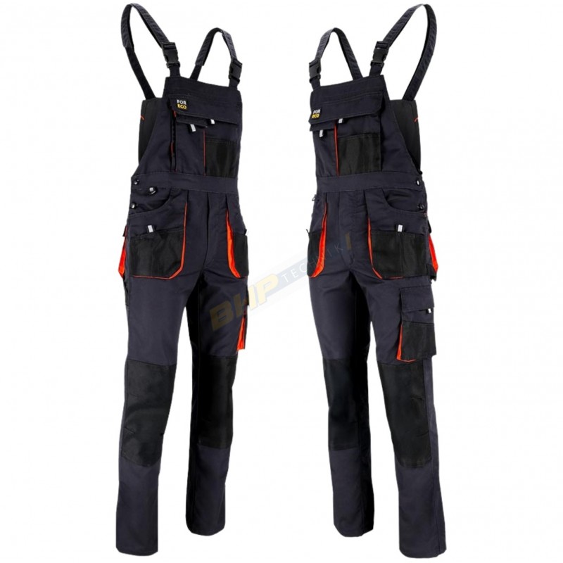 FORECO REIS, OGRODNICZKI, MĘSKIE, SPODNIE BHP Z SZELKAMI