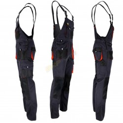 FORECO REIS, OGRODNICZKI, MĘSKIE, SPODNIE BHP Z SZELKAMI