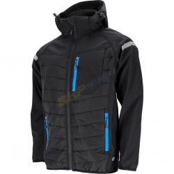 kurtka męska, hybrydowa, ocieplana, softshell, REIS, FLEXSHELL