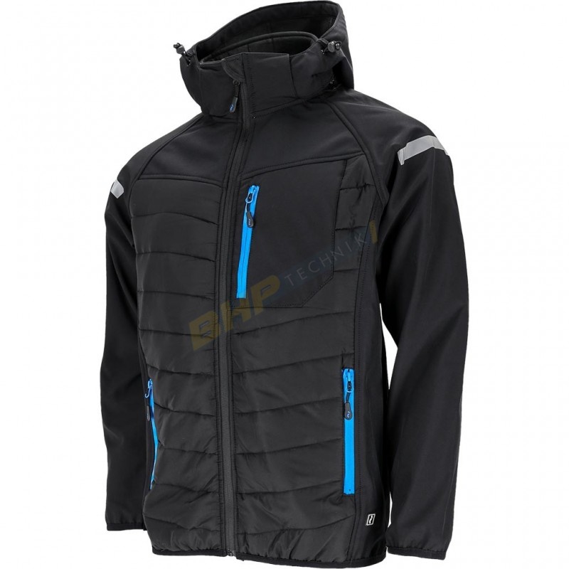 kurtka męska, hybrydowa, ocieplana, softshell, REIS, FLEXSHELL