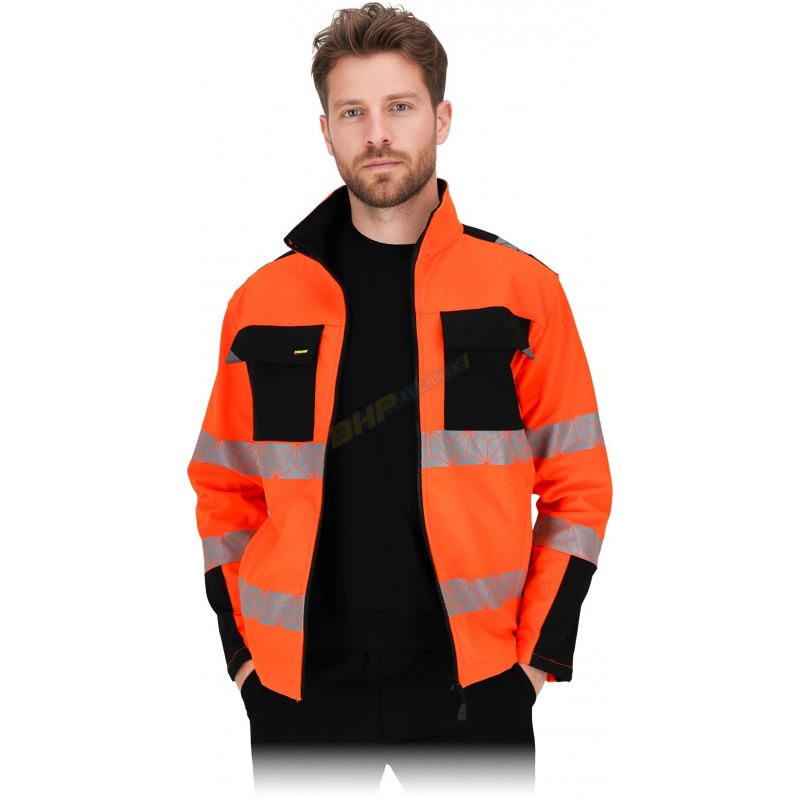 prizmat, l.hollman, kurtka, bluza, męska, softshell, hi-vis, odblask, ostrzegawczy,fluo