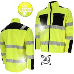 prizmat, l.hollman, kurtka, bluza, męska, softshell, hi-vis, odblask, ostrzegawczy,fluo