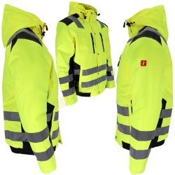 KURTKA MĘSKA OCHRONNA, REIS, GLASGOW-J, OSTRZEGAWCZE, ZIMA,