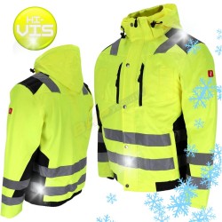 KURTKA MĘSKA OCHRONNA, REIS, GLASGOW-J, OSTRZEGAWCZE, ZIMA,