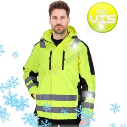 KURTKA ROBOCZA, OCHRONNA, ODBLASKOWA, ŻÓŁTA, REIS GLASGOW-LJ, MĘSKA