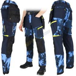 SPODNIE OCHRONNE DO PASA L.HOLLMAN, LH-HAGA-T, HAGA  SPODNIE SOFTSHELL, MĘSKIE ROBOCZE OUTDOOR ELASTYCZNE