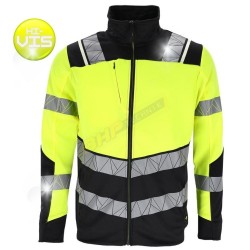 BLUZA MĘSKA ODBLASKOWA, CZARNA BLUZA MĘSKA, BLUZA ROBOCZA , L.HOLLMAN, LH-KRAST, BLUZA ODBLASKOWA