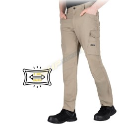 spodnie robocze elastyczne, spodnie robocze męskie, l.hollman lh-NOVENTO