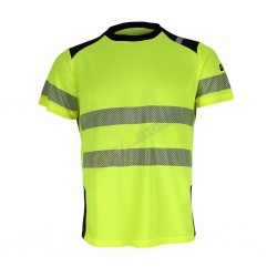 KOSZULKA, T-SHIRT OSTRZEGAWCZY, L.HOLLMAN TSVIS, ODBLASKOWA