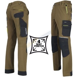 SPODNIE OCHRONNE DO PASA l.hollman LH-GREX, SPODNIE ROBOCZE MĘSKIE, ELASTYCZNE
