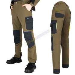 SPODNIE OCHRONNE DO PASA l.hollman LH-GREX, SPODNIE ROBOCZE MĘSKIE, ELASTYCZNE