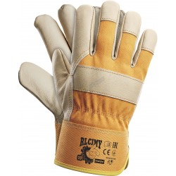 RĘKAWICE OCHRONNE WZMACNIANIANE SKÓRĄ REIS