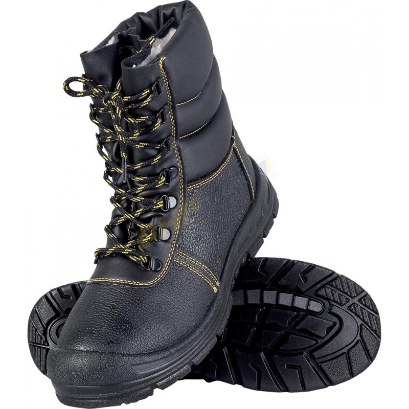 Zimowe buty bezpieczne BRYES-TWO-S1 REIS - Kozaki robocze z podnoskiem