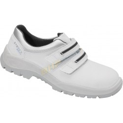 Buty bezpieczne PPO 202 S2 SRC - Półbuty białe  na rzep HACCP skórzane #1