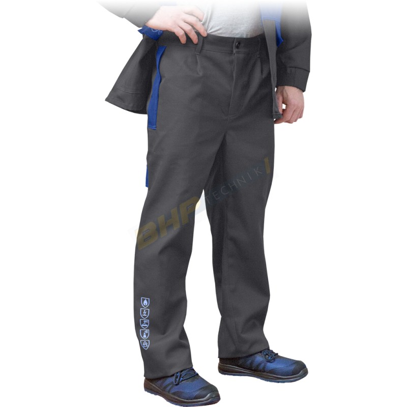 Spodnie trudnopalne antyelektrostatyczne REIS BUCKLER - Spodnie dla spawacza