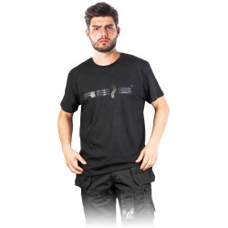 Męski T-SHIRT REIS - Czarna koszulka z krótkim rękawem #1