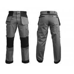 LEBER&HOLLMAN HARVER monterskie mocne spodnie robocze szare #2