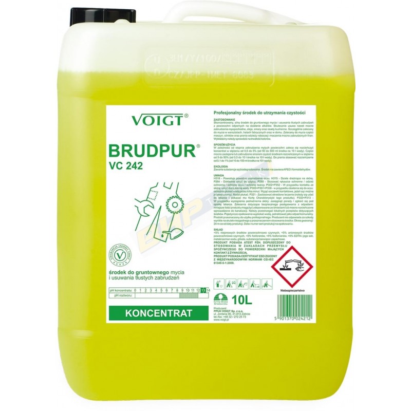 VOIGT BRUDPUR VC 242, ŚRODEK DO USUWANIA TŁUSTEGO BRUDU