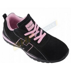 Damskie buty robocze REIS BRARGENTINA - lekkie półbuty czarno-różowe #2