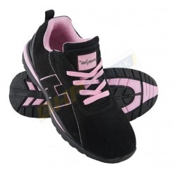 Damskie buty robocze REIS BRARGENTINA - lekkie półbuty czarno-różowe #3