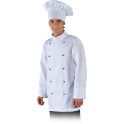 Czarna i biała bluza kucharska - LEBER HOLMAN CHEFER #1